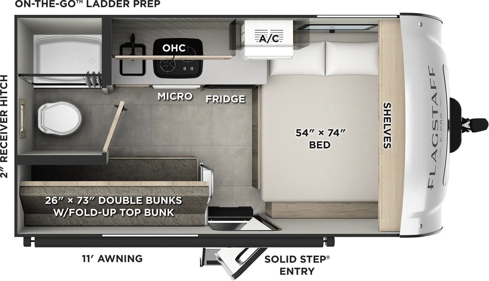 Flagstaff E Pro E13LE Floorplan